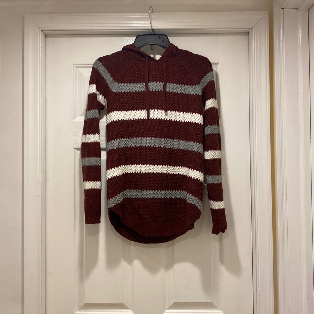 Stripes hooded sweater